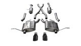 Corsa 2011-2021 Jeep Grand Cherokee Black 2.5in Dual Rear Exit Cat-Back Exhaust - 14991BLK
