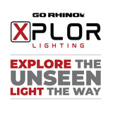 Go Rhino Xplor Bright Series Sgl Row LED Light Bar (Side/Track Mount) 39.5in. - Blk - 750723913CSS