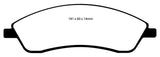 EBC 06-07 Cadillac CTS 2.8 (Sports Suspension) Redstuff Front Brake Pads - DP31692C