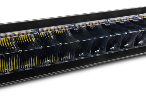 Go Rhino Universal Blackout Combo Series 50in Double Row LED Light Bar w/ Amber Lighting - Black - 754805012CDS