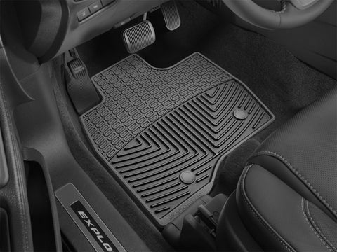WeatherTech 17+ Ford Explorer Front Rubber Mats - Black - W403