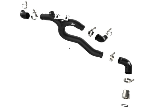 aFe Kia Stinger 18-22 V6-3.3L (tt) BladeRunner Hot Charge Pipe- Black - 46-20508-B
