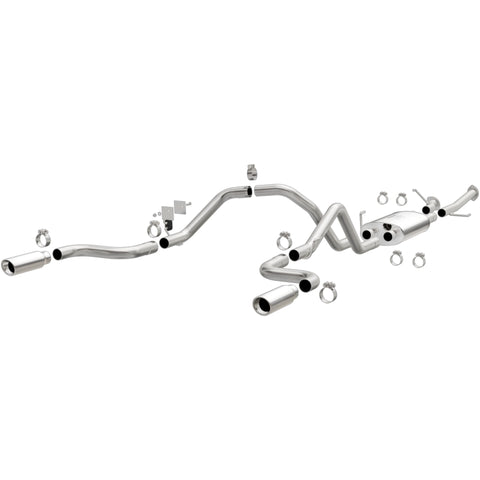 MagnaFlow 14 Toyota Tundra V8 4.6L/5.7L Stainless Cat Back Exhaust Dual Split Rear Exit - 15305