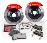 StopTech 15-18 Audi A3/A3 Quattro Silver ST-41 Calipers 328x25mm Slotted Rotors Front Big Brake Kit - 82.897.5N00.61