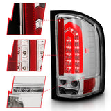 ANZO 2007-2013 Chevrolet Silverado 1500 LED Taillights Chrome - 321341