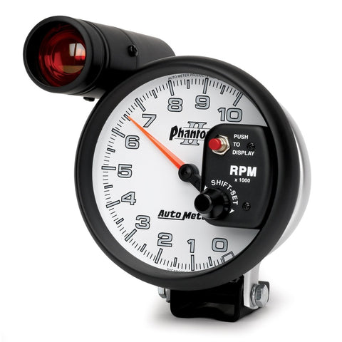 Autometer 5 inch Pedestal Mount 10000 RPM Shift-Lite Tachometer - 7599