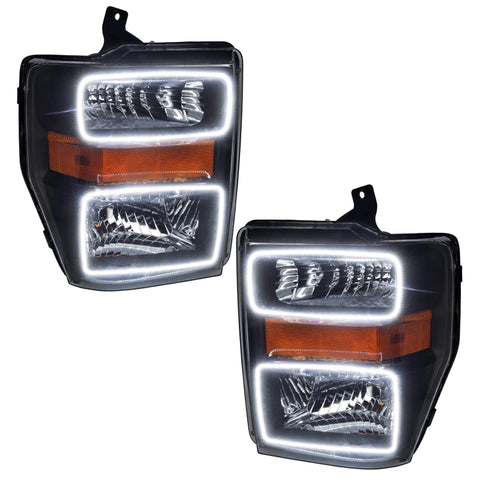 Oracle 08-10 Ford F250/350 LED HL - Black - ColorSHIFT w/ 2.0 Controller - 7190-333