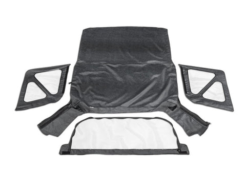 Rampage 1995-1998 Geo Tracker Soft Top OEM Replacement - Black Denim - 98815