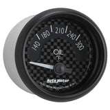 Autometer GT Series 52mm Short Sweep Electronic 140-300 Deg F Oil Temperature - 8048