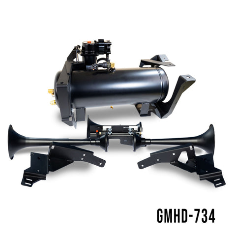 Kleinn 07-19 Chevrolet Silverado 2500 HD/ 3500 HD Onboard Air System w/ Model 730 Horns - GMHD-734