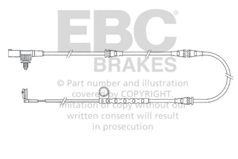EBC 2005-2006 Land Rover Range Rover Sport 4.2L Supercharged Front Wear Leads - EFA125