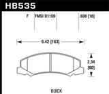 Hawk HPS Street Brake Pads - HB535F.638