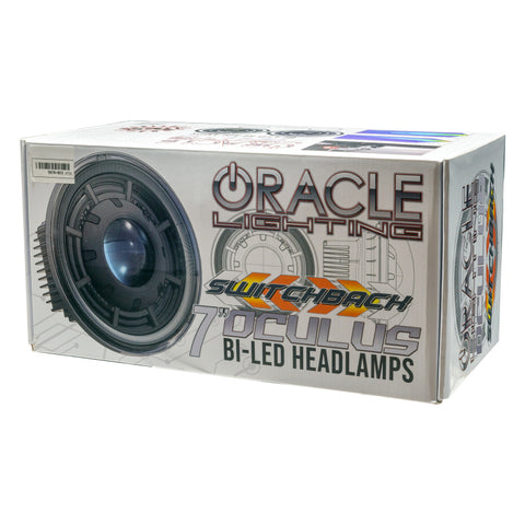ORACLE Lighting 0718 Jeep Wrangler JK Oculus 7in Switchback Bi-LED Projector Headlights - 5876-023
