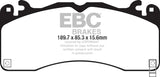 EBC 2015+ Ford Mustang (6th Gen) 2.3L Turbo (GT Package) Greenstuff Front Brake Pads - DP23040