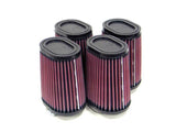 K&N 2-1/8in FLG O/S 4in X 3in 5in H OVAL (4 PER BOX) Universal Clamp-On Air Filter - RU-2754