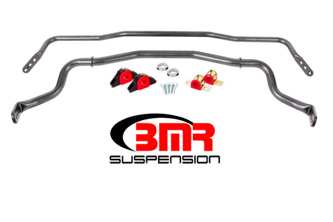BMR 15-17 S550 Mustang Front & Rear Sway Bar Kit w/ Bushings - Black Hammertone - SB043H