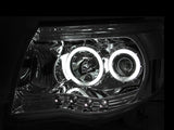 ANZO 2005-2011 Toyota Tacoma Projector Headlights w/ Halos Chrome - 121281