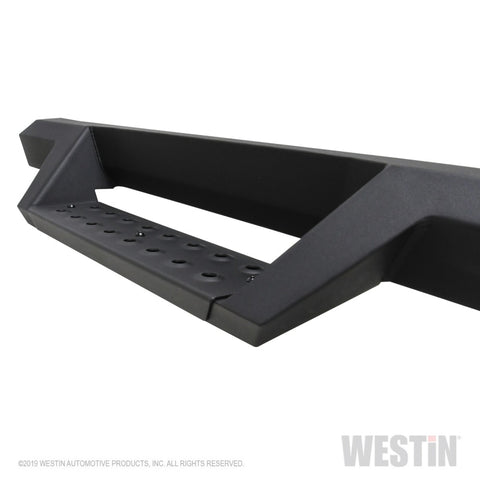 Westin/HDX 19-20 Ram 2500/3500 Crew Cab (8ft Bed) Drop Wheel to Wheel Nerf Step Bars - Txt Black - 56-534345