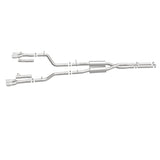 MagnaFlow Cat-Back, SS, 2.5in, Quad Split Rear 3.5in Tip 2015 Dodge Challenger 3.6L V6 - 19217