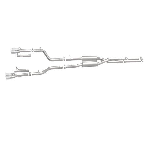 MagnaFlow Cat-Back, SS, 2.5in, Quad Split Rear 3.5in Tip 2015 Dodge Challenger 3.6L V6 - 19217