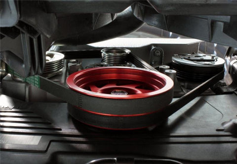 PERRIN 93-14 Subaru Impreza (Incl. 02-14 WRX) / 04-21 STI Lightened Crank Pulley - Red - PSP-ENG-100RD