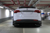 Rally Armor 22-26 Tesla Model X Black UR Mud Flap - Metallic Black Logo - MF102-UR-BLK/MBK