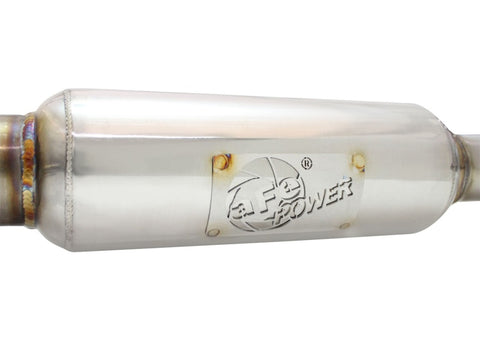 aFe 11-16 Scion TC L4-2.5L 304SS 2-1/4in to 2-1/2in Axle-Back Takeda Exhaust w/ Polished Tip - 49-36025-P