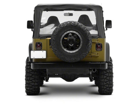 Raxiom 76-06 Jeep CJ7 Wrangler YJ & TJ Gladiator LED Tail Lights- Blk Housing (Smoked Lens) - J177410