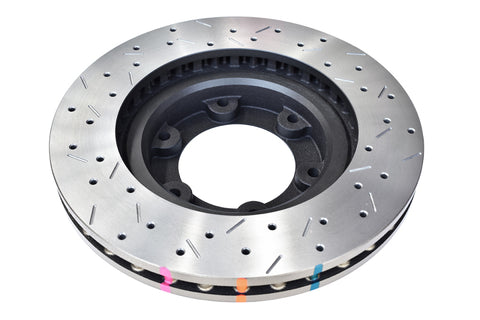 DBA 96-97 Lexus LX 450/ 8/92+ Toyota Landcruiser 80 Series Front Drilled & Slotted 4000 Series Rotor - DBA4784XS