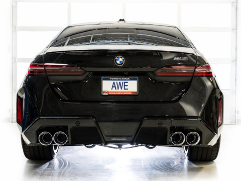 AWE Tuning BMW G90/G99 M5 Track Edition Cat-Back Exhaust - Chrome Silver Tips - 3020-42790