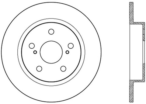 StopTech 11-13 Scion tC Rear Slotted Right Sport Brake Rotor - 126.44179SR
