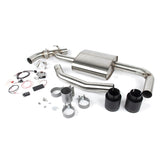 Dinan 17-24 Mini Cooper Clubman/Countryman S (F54/F60) Valved Axleback Exhaust - Black Tips - D660-0083-BLK