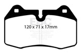 EBC Racing 94-99 BMW M5 3.8L (E34) RP-X Front Brake Pads - DP81032RPX