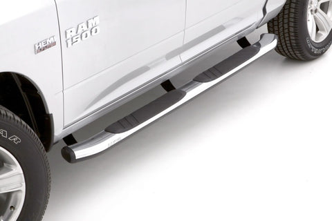 Lund 09-15 Dodge Ram 1500 Crew Cab (Built Before 7/1/15) 5in. Oval Bent Nerf Bars - Chrome - 22858783