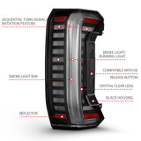 ANZO 22-24 Toyota Tundra (Does Not Fit LED Seq. Models) Z-Series Full LED Tail Lights - Pair - 311454X