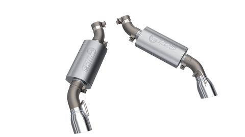 QTP 16-18 Chevrolet Camaro SS 6.2L 304SS AR3 Axle Back Exhaust w/4.5in Dual Tips - 600116