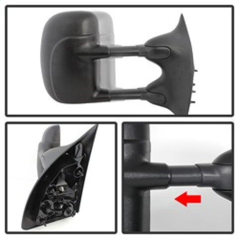 xTune Ford Superduty 02-07 Manual Extendable Manual Adjust Mirror Right MIR-FDSD99S-MA-R - 9932427