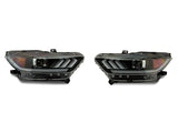 Raxiom 15-17 Ford Mustang Projector Headlights OEM HID Bulbs- Black Housing (Clear Lens) - 407055