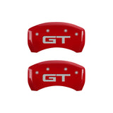 MGP Rear set 2 Caliper Covers Engraved Rear 2015/GT Red finish silver ch - 10203R2MGRD