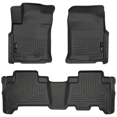 Husky Liners 10-12 Toyota 4Runner/Lexus GX460 WeatherBeater Combo Black Floor Liners - 98571