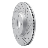 R1 13-19 Mazda Cx-5 Front Right Drilled & Slotted Geo-Carbon Rotor - 830-80080R