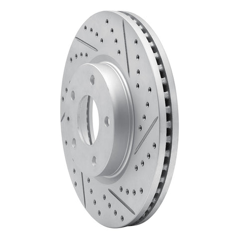 R1 13-19 Mazda Cx-5 Front Right Drilled & Slotted Geo-Carbon Rotor - 830-80080R