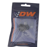 DeatschWerks Rubber Cushioned P-Clamp for 6AN Hose - 9.5mm Clamp Id - Anodized Matte Black - 6-02-0353-B
