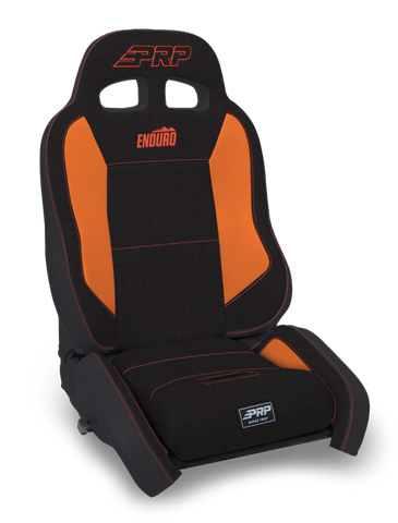 PRP EnduroCrawl Reclining Suspension Seat - Black/Orange Tweed - Driver - A9001044-50-207
