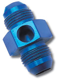 Russell Performance -8 AN Fuel Union Pressure Adapter (Blue) - 670010