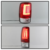 Spyder 00-06 Chevy Suburban 1500/2500 V2 Light Bar LED Tail Lights -Red Clr (ALT-YD-CD00V2-LBLED-RC) - 5084163