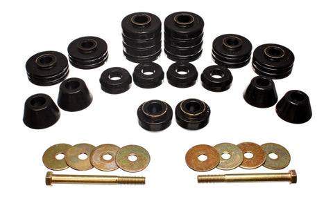 Energy Suspension Black Body Cab Mount Set for 73-80 GM C/K-10/20/30 C/K1500/2500/3500 - 3.4140G