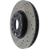 StopTech 06-13 Audi A3/08-09 TT / 06-09 VW GTI Mk V Cryo-Stop Right Front Drilled Rotor - 128.33098CR