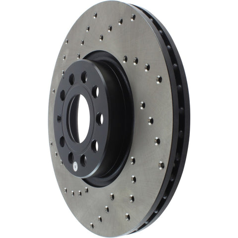 StopTech 06-13 Audi A3/08-09 TT / 06-09 VW GTI Mk V Cryo-Stop Right Front Drilled Rotor - 128.33098CR