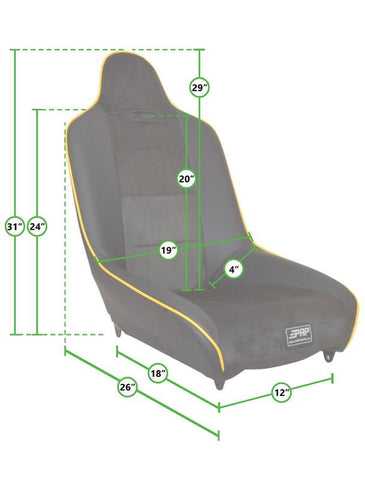 PRP Roadster High Back Suspension Seat - A150110